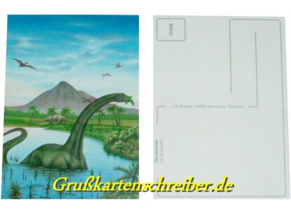 Apatosaurus Postkarte Handgeschrieben GK0014 GK 0014 (2)