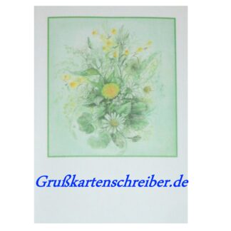 Blumenstrauß Grußkarte Handgeschrieben GK0027 GK 0027 (4)