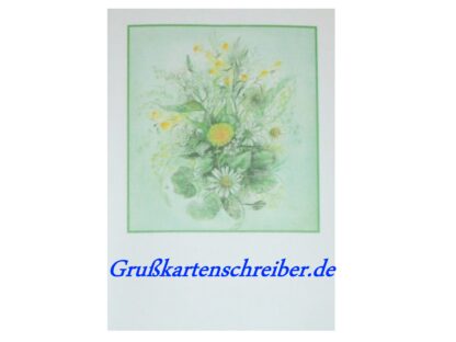 Blumenstrauß Grußkarte Handgeschrieben GK0027 GK 0027 (4)