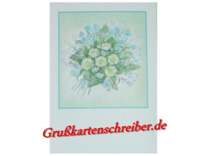 Blumenstraußkarte Handgeschrieben GK0023 GK 0023 (2)