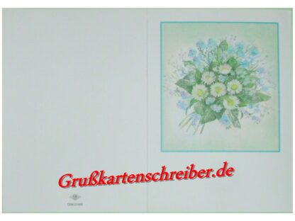 Blumenstraußkarte Handgeschrieben GK0023 GK 0023 (4)