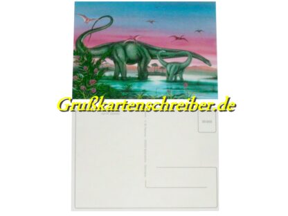 Brontosaurus Postkarte Handgeschrieben GK0013 GK 0013 (1)