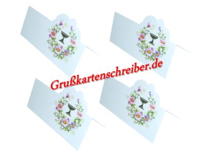 Christus Kelch Tischkarte Handgeschrieben GK0005 GK 0005 (8)