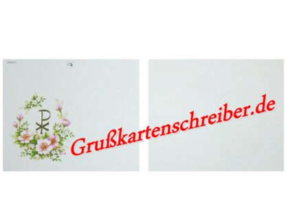 Christusmonogramm Tischkarte Handgeschrieben GK0004 GK 0004 (5)