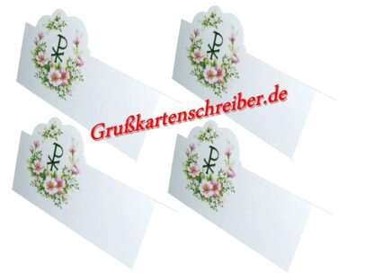 Christusmonogramm Tischkarte Handgeschrieben GK0004 GK 0004 (8)