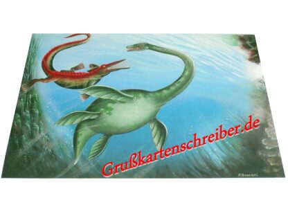 Elasmosaurus Postkarte Handgeschrieben GK0010 GK 0010 (3)