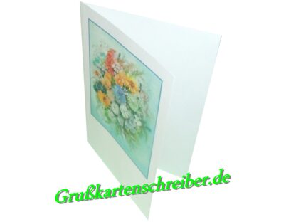 Grußkarte mit Blumenstrauß Motiv Handgeschrieben GK0024 GK 0024 (4)