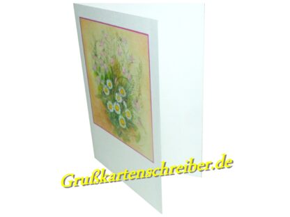 Handgeschriebene Blumenstrauß Grußkarte GK0026 GK 0026 (1)