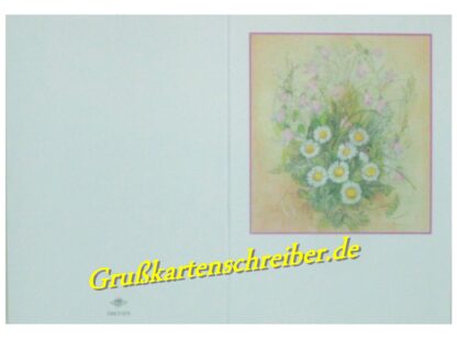 Handgeschriebene Blumenstrauß Grußkarte GK0026 GK 0026 (4)