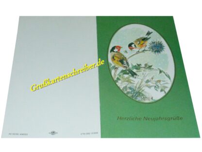 Herzliche Neujahrsgrüße Handgeschrieben GK0018 GK 0018 (2)