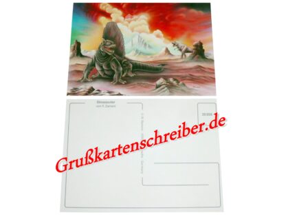 Saurier Postkarte Handgeschrieben GK0006 GK 0006 (1)