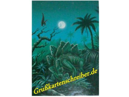 Stegosaurus Postkarte Handgeschrieben GK0011 GK 0011 (1)