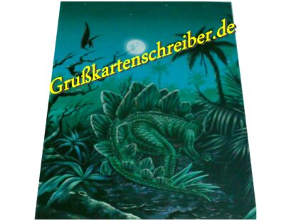 Stegosaurus Postkarte Handgeschrieben GK0011 GK 0011 (2)