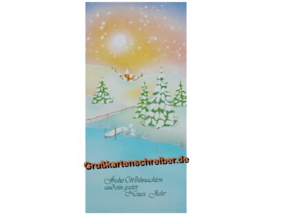 Handgeschriebene Post, Weihnachtskarte Schneelandschaft GK0064 GK 0064 (1)