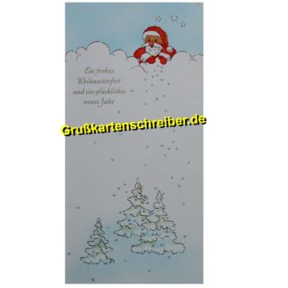 Hangeschriebene Weihnachtskarte Neujahrskarte GK0080 GK 0080 (5)