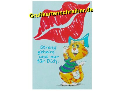 Streng geheim, Grußkarte Handgeschrieben GK0041 GK 0041 (5)