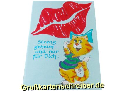 Streng geheim, Grußkarte Handgeschrieben GK0041 GK 0041 (6)