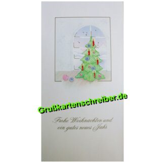 Weihnachtsbaum Weihnachtskarte, Handgeschrieben GK0076 GK 0076 (2)