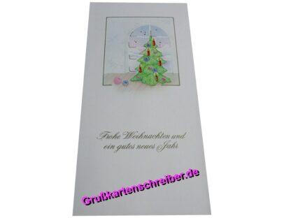 Weihnachtsbaum Weihnachtskarte, Handgeschrieben GK0076 GK 0076 (3)