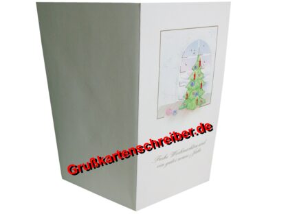 Weihnachtsbaum Weihnachtskarte, Handgeschrieben GK0076 GK 0076 (4)