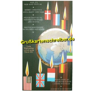 Weihnachtskarte International - Handgeschriebene Post GK0091 GK 0091 (10)