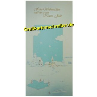 Weihnachtskarte Ortschaft, Handgeschriebene Post GK0071 GK 0071 (2)