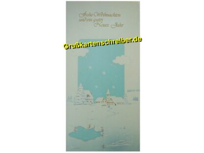 Weihnachtskarte Ortschaft, Handgeschriebene Post GK0071 GK 0071 (2)