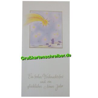 Weihnachtskarte Sternschnuppe, Handgeschriebene Post GK0067 GK 0067 (2)