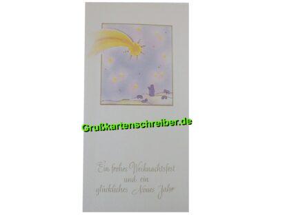 Weihnachtskarte Sternschnuppe, Handgeschriebene Post GK0067 GK 0067 (2)