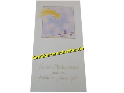 Weihnachtskarte Sternschnuppe, Handgeschriebene Post GK0067 GK 0067 (3)