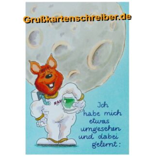 etwas umgesehen, Grußkarte Handgeschrieben GK0046 GK 0046 (2)