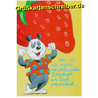 verschlüsselte Botschaft, Grußkarte Handgeschrieben GK0044 GK 0044 (2)