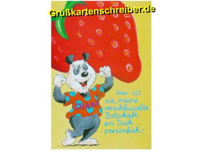 verschlüsselte Botschaft, Grußkarte Handgeschrieben GK0044 GK 0044 (2)