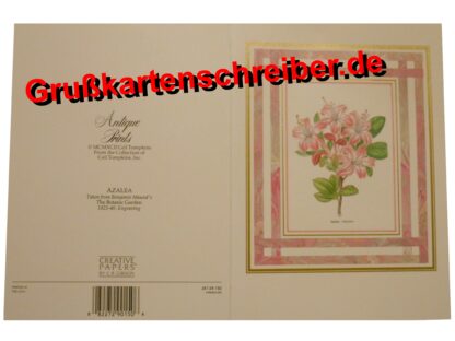 Antike Botschaftskarte Handschriftliche Grußkarte GK0112 GK 0112 (4)