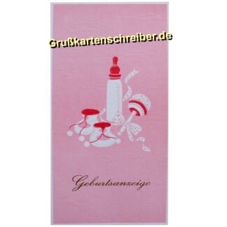 Grußkarte Geburtsanzeige - Handgeschriebene Post GK0097 GK 0097 (1)