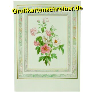 Grußkarte handgeschrieben mit Blumenmotiv GK0123 GK 0123 (2)