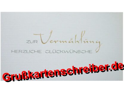 Handschriftliche Post Zur Vermählung HERZLICHE... GK0131 GK 0131 (2)