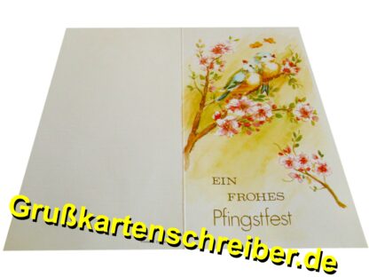 EIN FROHES Pfingstfest. Handgeschriebene Post Grußkartenschreiber.de GK0139 GK 0139 (5)