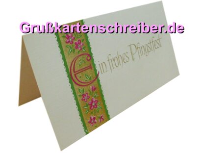 Grußkarte handgeschrieben Ein frohes Pfingstfest Grußkartenschreiber.de GK0140 GK 0140 (10)