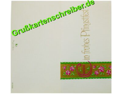 Grußkarte handgeschrieben Ein frohes Pfingstfest Grußkartenschreiber.de GK0140 GK 0140 (4)