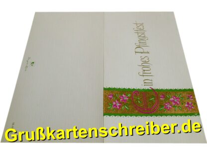 Grußkarte handgeschrieben Ein frohes Pfingstfest Grußkartenschreiber.de GK0140 GK 0140 (5)