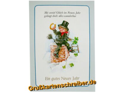 Mit soviel Glück... von Hand geschriebene Postkarte Grußkartenschreiber.de GK0171 GK 0171 (2)