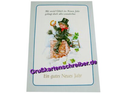 Mit soviel Glück... von Hand geschriebene Postkarte Grußkartenschreiber.de GK0171 GK 0171 (3)